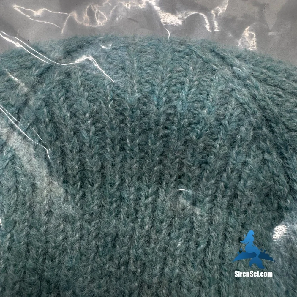 1191 PrettyLittleThing Blue Cable Knit Beanie Hat - One Size